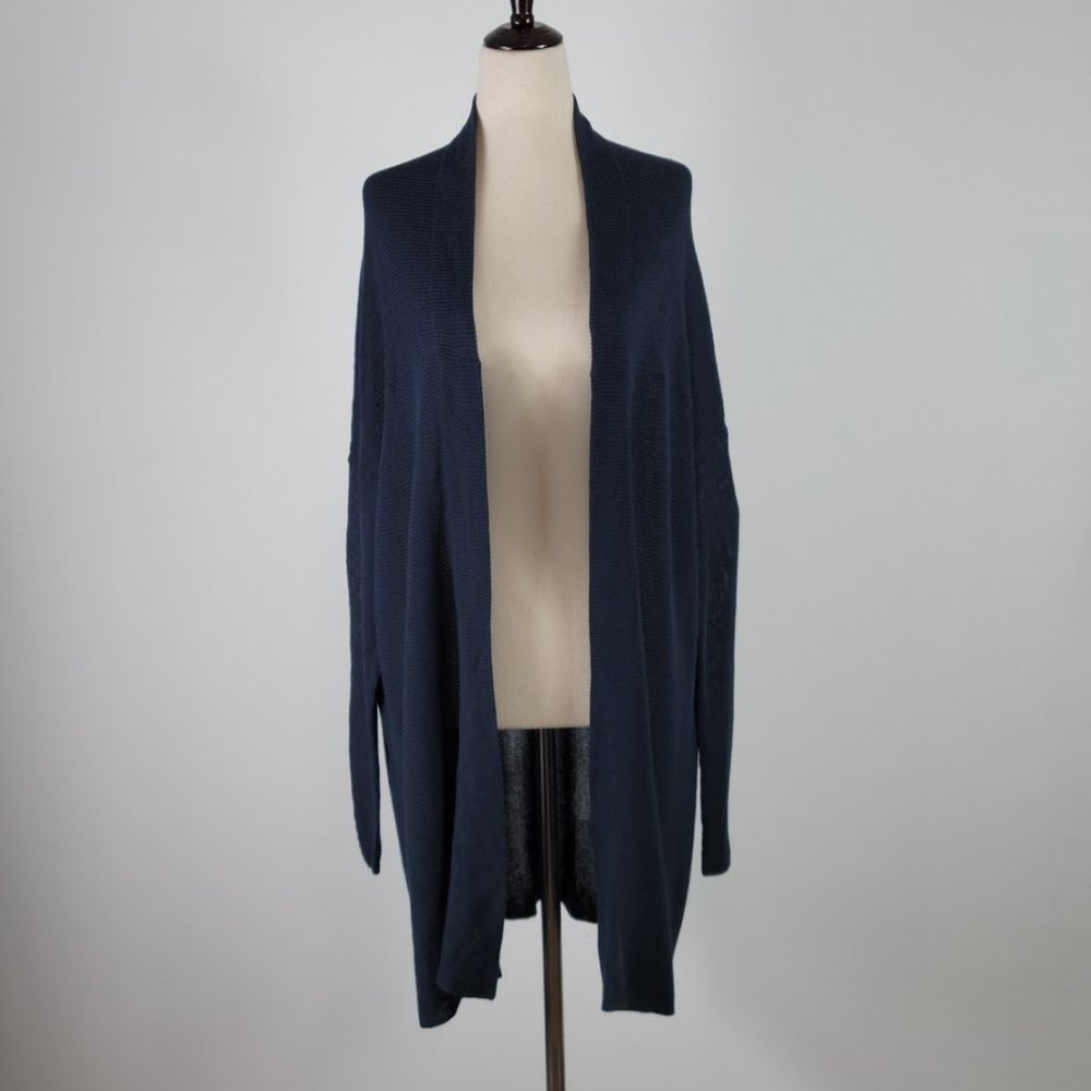 JARBO drape neck cardigan blue Sz 0